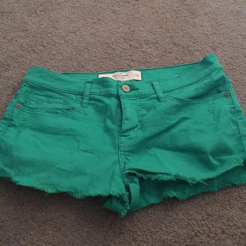 Abercrombie Green Shorts